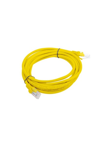 Patchcord Kat.5e UTP 5m żółty (testowany Fluke) | Kable sieciowe | ODEL.PL