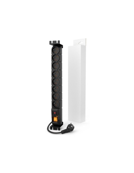 Listwa zasilająca RACK 19" Acar S8 FA 5m 8 gniazd czarna | Listwy zasilające | ODEL.PL