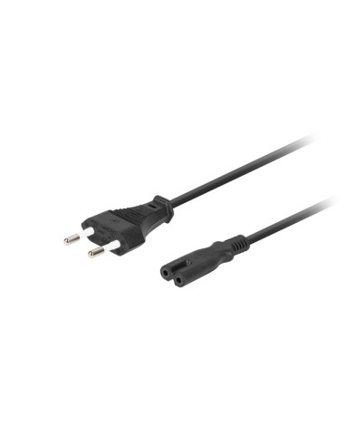 Kabel zasilający radiowy Euro CEE 7/16-C7 1,8m VDE czarny | Kable zasilające | ODEL.PL