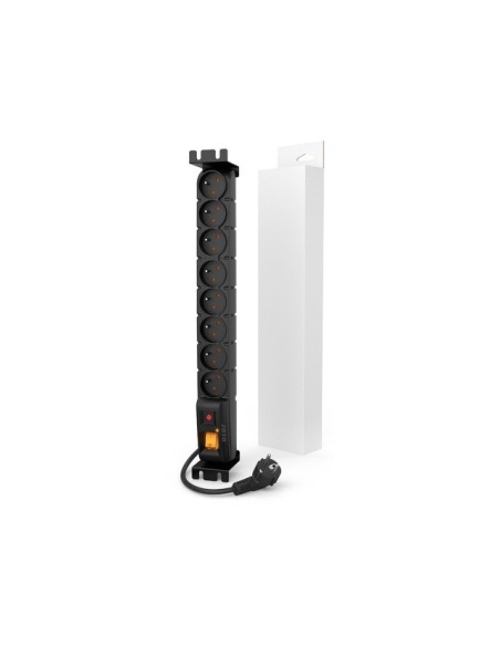 Listwa zasilająca do szaf RACK 19" Acar S8 FA 3m czarna | Listwy zasilające | ODEL.PL