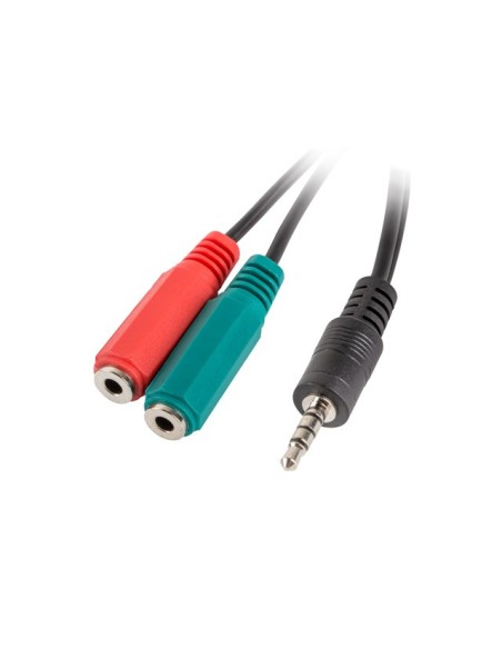 Adapter audio 1x MiniJack 3.5mm 4-pin do 2x MiniJack | Adaptery audio | ODEL.PL