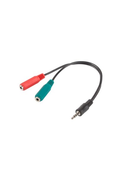 Adapter audio 1x MiniJack 3.5mm 4-pin do 2x MiniJack | Adaptery audio | ODEL.PL