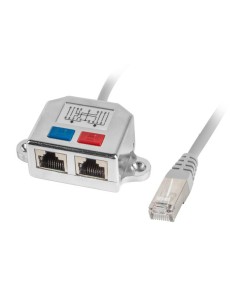 Adapter rozdzielacz LAN RJ45 do 2x RJ45 FTP | Adaptery sieciowe | ODEL.PL