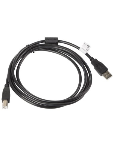 Kabel USB-A do USB-B 2.0 z ferrytem 1,8m czarny | Kable USB | ODEL.PL