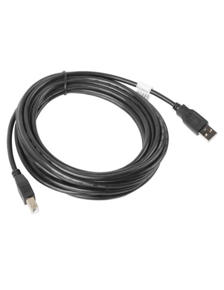 Kabel USB-A do USB-B 2.0 5m czarny | Kable USB | ODEL.PL