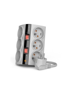 Listwa zasilająca Acar SMART 1,5m 6 gniazd szara | Listwy zasilające | ODEL.PL