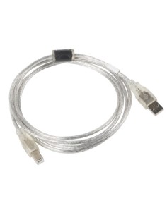 Kabel USB-A do USB-B 2.0 z ferrytem 1,8m przezroczysty | Kable USB | ODEL.PL 2