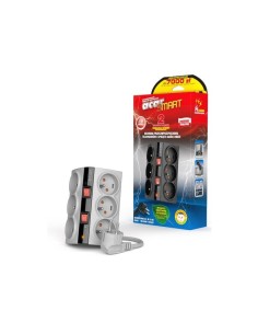 Listwa zasilająca Acar SMART 3m 6 gniazd biała | Listwy zasilające | ODEL.PL 2