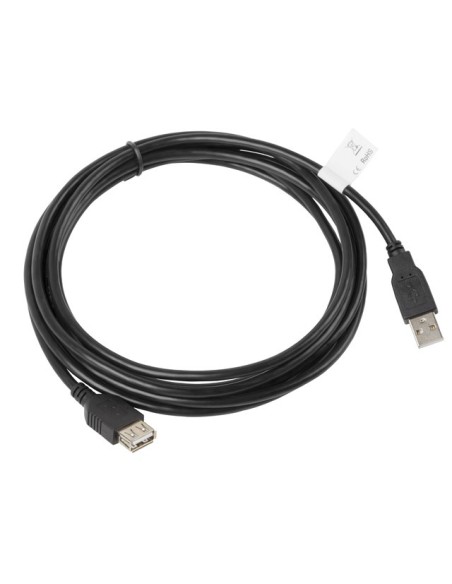 Przedłużacz USB-A 2.0 3m czarny | Kable USB | ODEL.PL