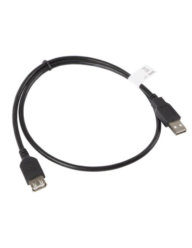 Przedłużacz USB-A 2.0 0,7m czarny | Kable USB | ODEL.PL
