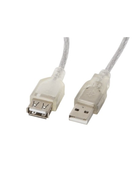 Przedłużacz USB-A 2.0 z ferrytem 5m przezroczysty | Kable USB | ODEL.PL