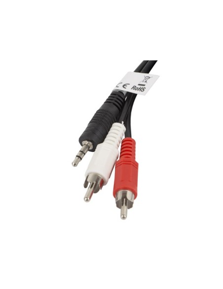 Kabel audio MiniJack 3.5mm do 2x RCA (Cinch) 2m | Kable audio | ODEL.PL