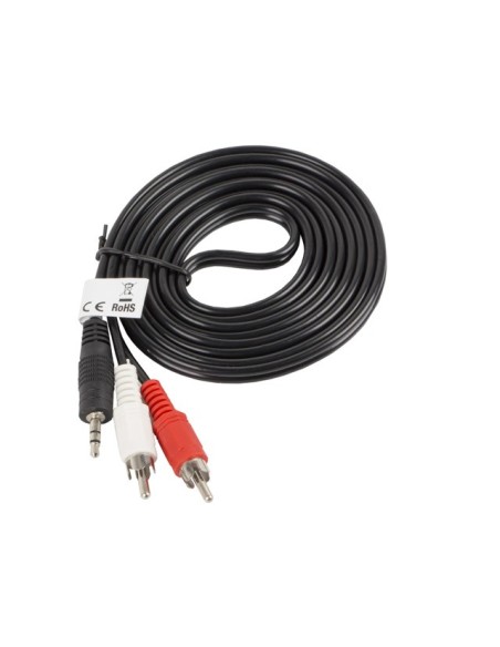 Kabel audio MiniJack 3.5mm do 2x RCA (Cinch) 2m | Kable audio | ODEL.PL