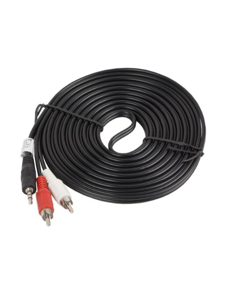 Kabel audio MiniJack 3.5mm do 2x RCA (Cinch) 5m | Kable audio | ODEL.PL