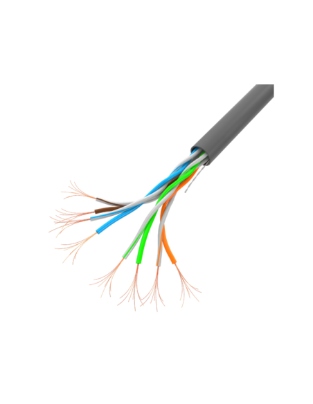 Kabel sieciowy LAN UTP 100Mb/s 305m linka CCA szary | Kable sieciowe | ODEL.PL