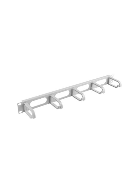 Organizer kablowy 19" 1U z 5 uchwytami Typ B szary | Akcesoria do szaf RACK | ODEL.PL