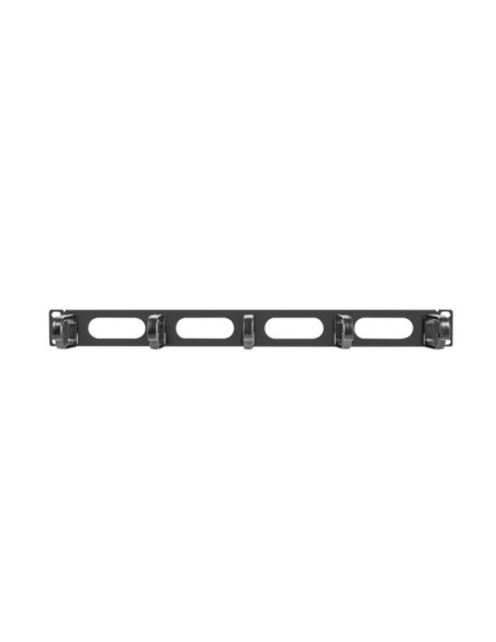 Organizer kablowy 19" 1U z 5 uchwytami Typ B czarny | Akcesoria do szaf RACK | ODEL.PL