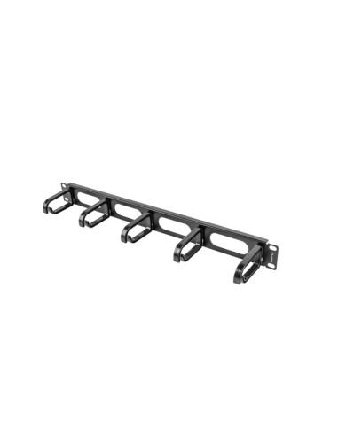 Organizer kablowy 19" 1U z 5 uchwytami Typ B czarny | Akcesoria do szaf RACK | ODEL.PL