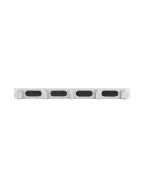 Organizer kablowy 19" 1U z 5 uchwytami i panelem szczotkowym | Akcesoria do szaf RACK | ODEL.PL
