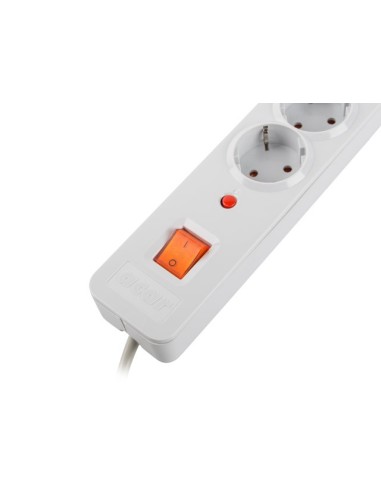 Listwa zasilająca Acar X8 1,5m 8 gniazd Schuko szara | Listwy zasilające | ODEL.PL