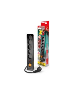 Listwa zasilająca Acar X5 1,5m 5 gniazd czarna | Listwy zasilające | ODEL.PL 2