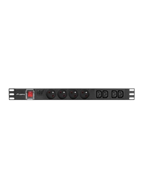 Listwa zasilająca RACK PDU 19" 1U 16A 4xPL+4xIEC C13 | Listwy zasilające | ODEL.PL