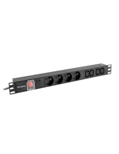 Listwa zasilająca RACK PDU 19" 1U 10A 4xPL+4xIEC C13 | Listwy zasilające | ODEL.PL
