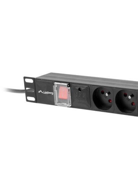 Listwa zasilająca RACK PDU 19" 1U 10A 4xPL+4xIEC C13 | Listwy zasilające | ODEL.PL