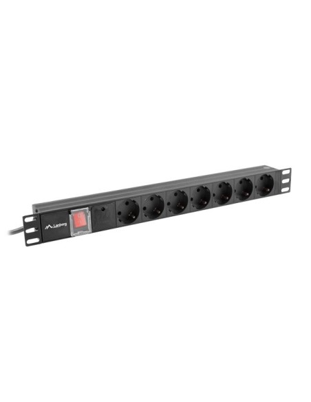 Listwa zasilająca RACK PDU 19" 1U 16A 7 gniazd Schuko | Listwy zasilające | ODEL.PL