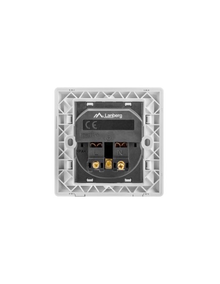Gniazdo podtynkowe 230V z 2x USB 2.1A francuskie białe | Osprzęt elektryczny | ODEL.PL