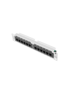 Patch panel 12-portowy 10" 1U Kat.5e UTP szary | Osprzęt sieciowy | ODEL.PL