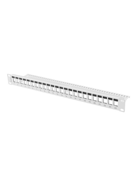 Patch panel pusty 24-portowy 1U 19" do modułów Keystone | Osprzęt sieciowy | ODEL.PL