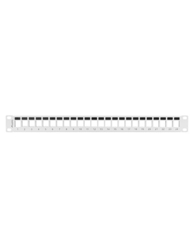 Patch panel pusty 24-portowy 1U 19" do modułów Keystone | Osprzęt sieciowy | ODEL.PL