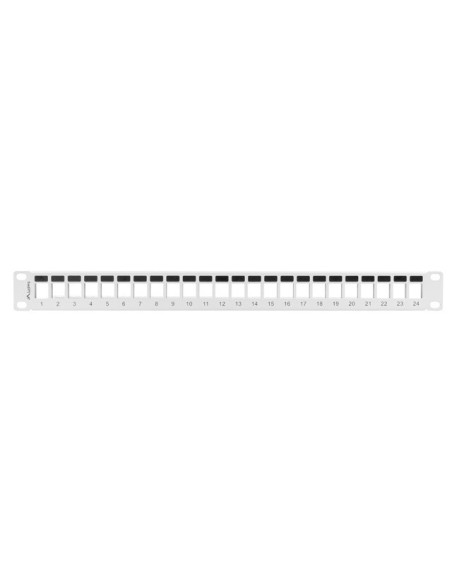 Patch panel pusty 24-portowy 1U 19" do modułów Keystone | Osprzęt sieciowy | ODEL.PL