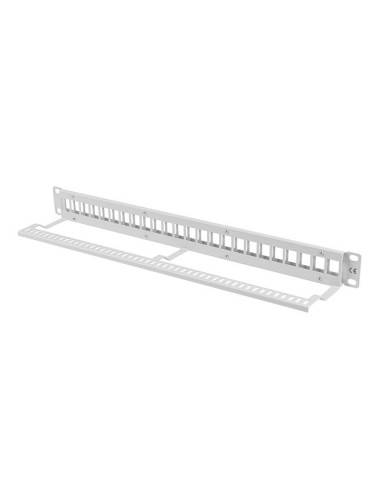 Patch panel pusty 24-portowy 1U 19" do modułów Keystone | Osprzęt sieciowy | ODEL.PL