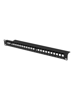 Patch panel pusty 24-portowy 1U 19" do modułów Keystone | Osprzęt sieciowy | ODEL.PL