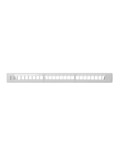 Patch panel pusty 24-portowy 1U 19" z organizerem szary | Osprzęt sieciowy | ODEL.PL