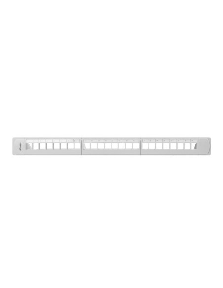 Patch panel pusty 24-portowy 1U 19" z organizerem szary | Osprzęt sieciowy | ODEL.PL