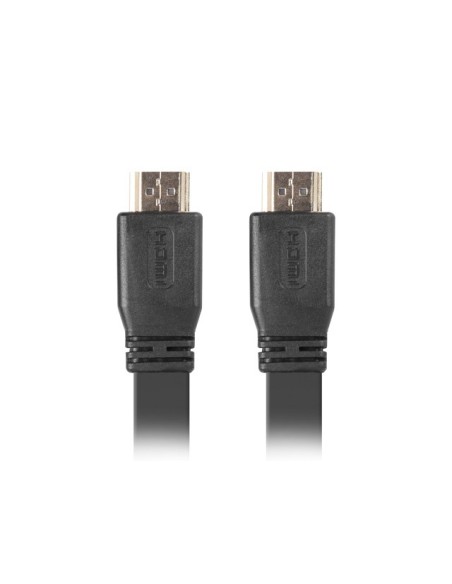 Kabel HDMI V2.0 4K 0,5m płaski czarny | Kable wideo | ODEL.PL