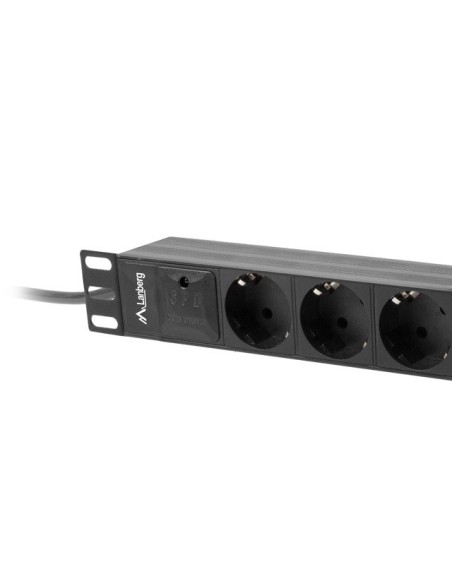 Listwa zasilająca RACK PDU 10" 1U 10A 3 gniazda Schuko C14 | Listwy zasilające | ODEL.PL