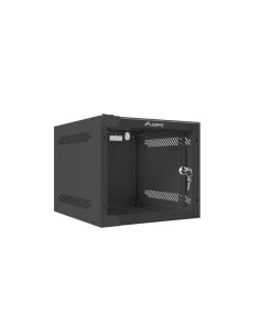 Szafa rackowa wisząca 10" 4U 280x310 czarna szklane drzwi | Szafy serwerowe | ODEL.PL