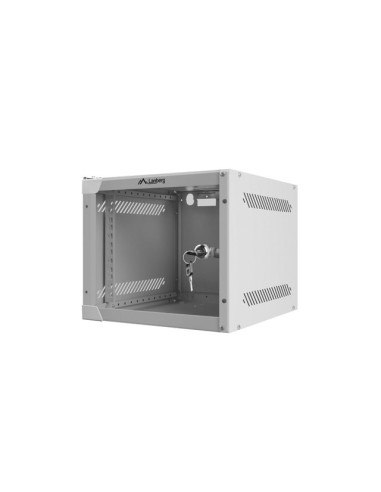 Szafa rackowa wisząca 10" 4U 280x310 szara szklane drzwi | Szafy serwerowe | ODEL.PL