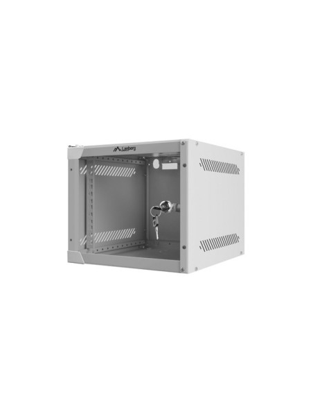 Szafa rackowa wisząca 10" 4U 280x310 szara szklane drzwi | Szafy serwerowe | ODEL.PL