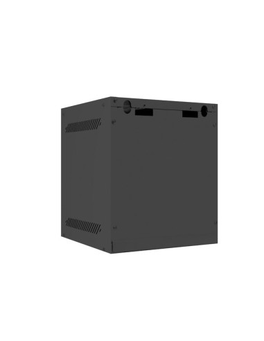 Szafa rackowa wisząca 10" 6U 280x310 czarna szklane drzwi | Szafy serwerowe | ODEL.PL