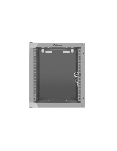 Szafa rackowa wisząca 10" 6U 280x310 szara szklane drzwi | Szafy serwerowe | ODEL.PL