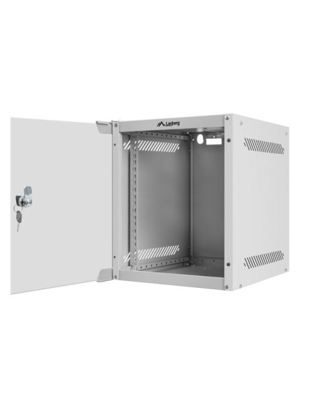 Szafa rackowa wisząca 10" 6U 280x310 szara szklane drzwi | Szafy serwerowe | ODEL.PL