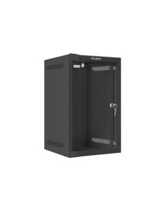 Szafa rackowa wisząca 10" 9U 280x310 czarna szklane drzwi | Szafy serwerowe | ODEL.PL