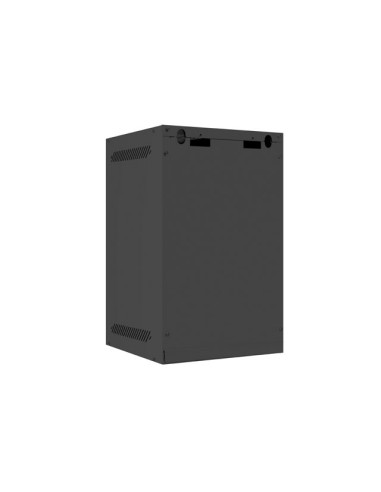Szafa rackowa wisząca 10" 9U 280x310 czarna szklane drzwi | Szafy serwerowe | ODEL.PL
