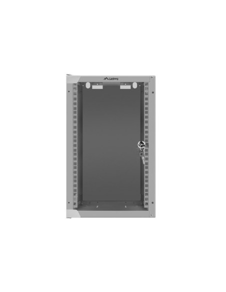 Szafa rackowa wisząca 10" 9U 280x310 szara szklane drzwi | Szafy serwerowe | ODEL.PL