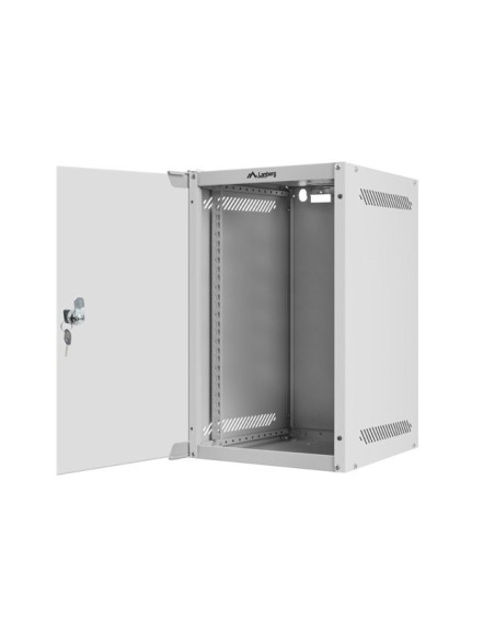 Szafa rackowa wisząca 10" 9U 280x310 szara szklane drzwi | Szafy serwerowe | ODEL.PL